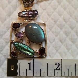 Never Worn Handmade Multi Colored Pendant